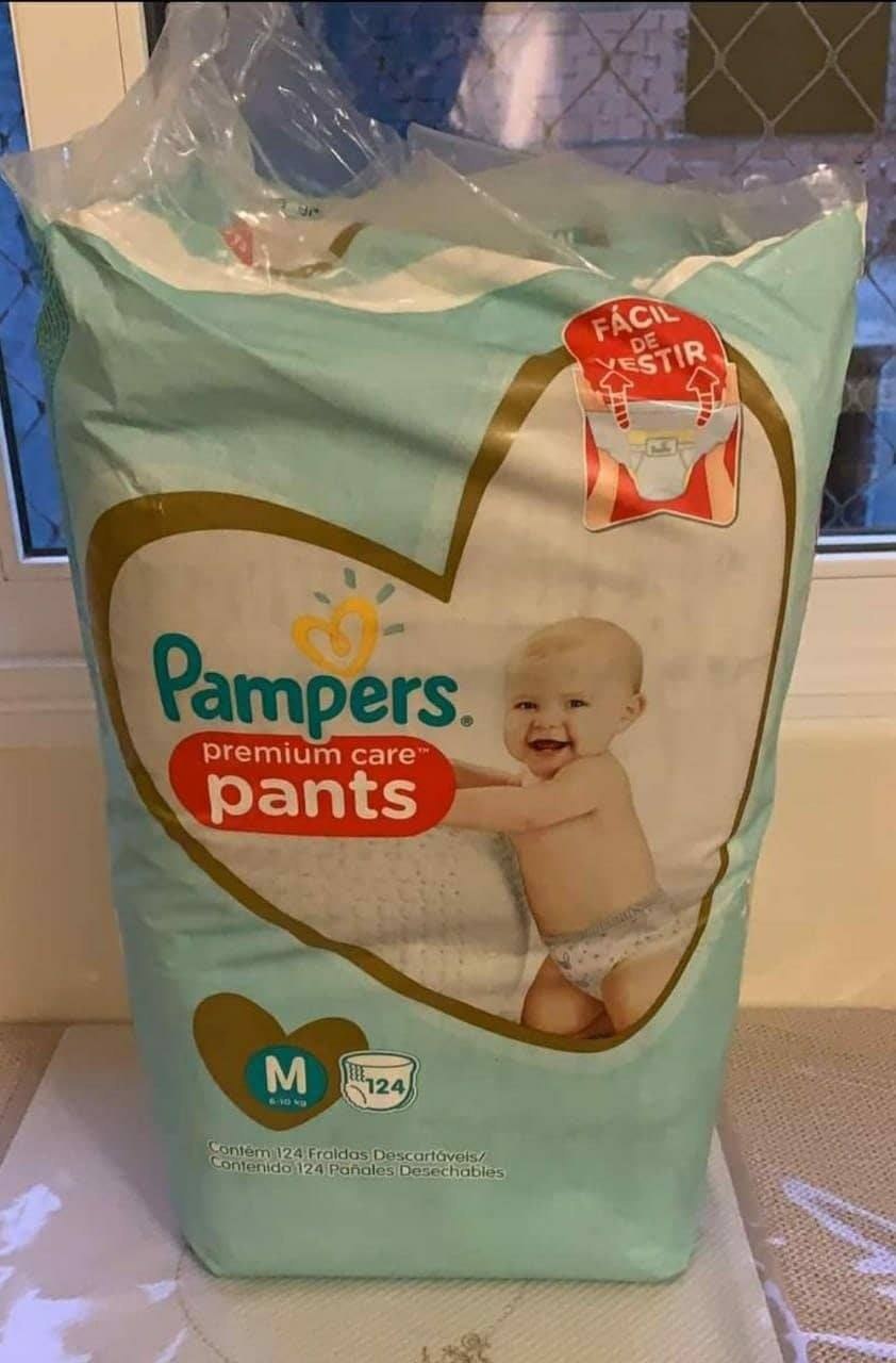 Fralda Pampers Pants Premium Care M 124 Unidades
