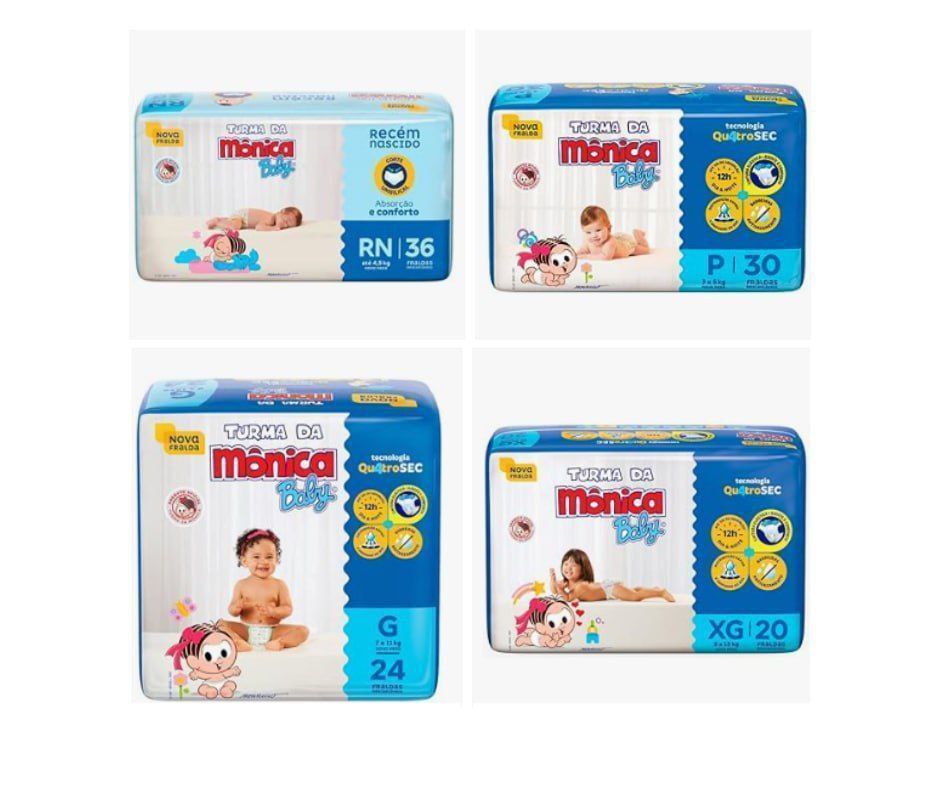 Fralda Turma da Mônica Baby Jumbo