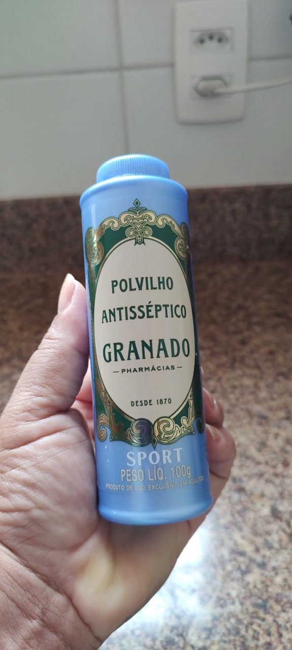 Granado Polvilho Antisséptico Sport, Azul, 100G