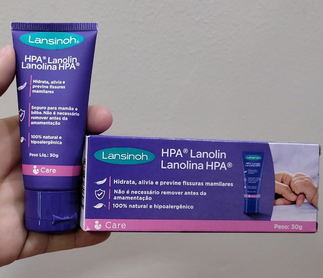 Hidrata, Alivia e Previne as fissuras mamilares -  Única  que  não precisa  remover  para  amamentar!!