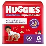 Huggies Fralda Roupinha Supreme Care G 60 Un