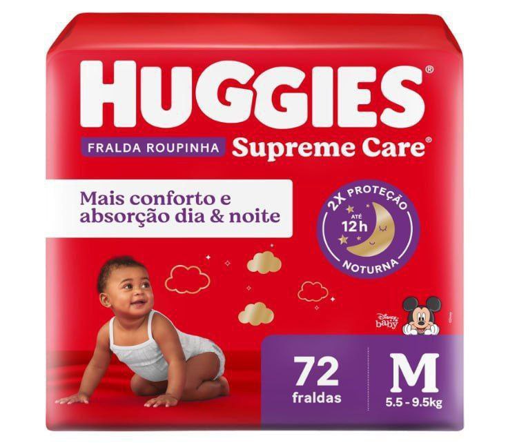 Huggies Fralda Roupinha Supreme Care M 72 Un