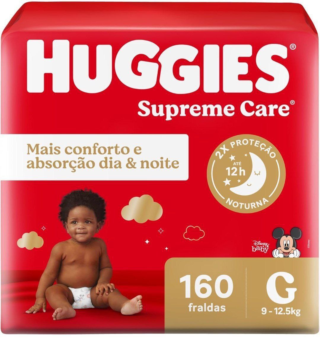 Huggies, Fralda Supreme Care, G, 160 fraldas