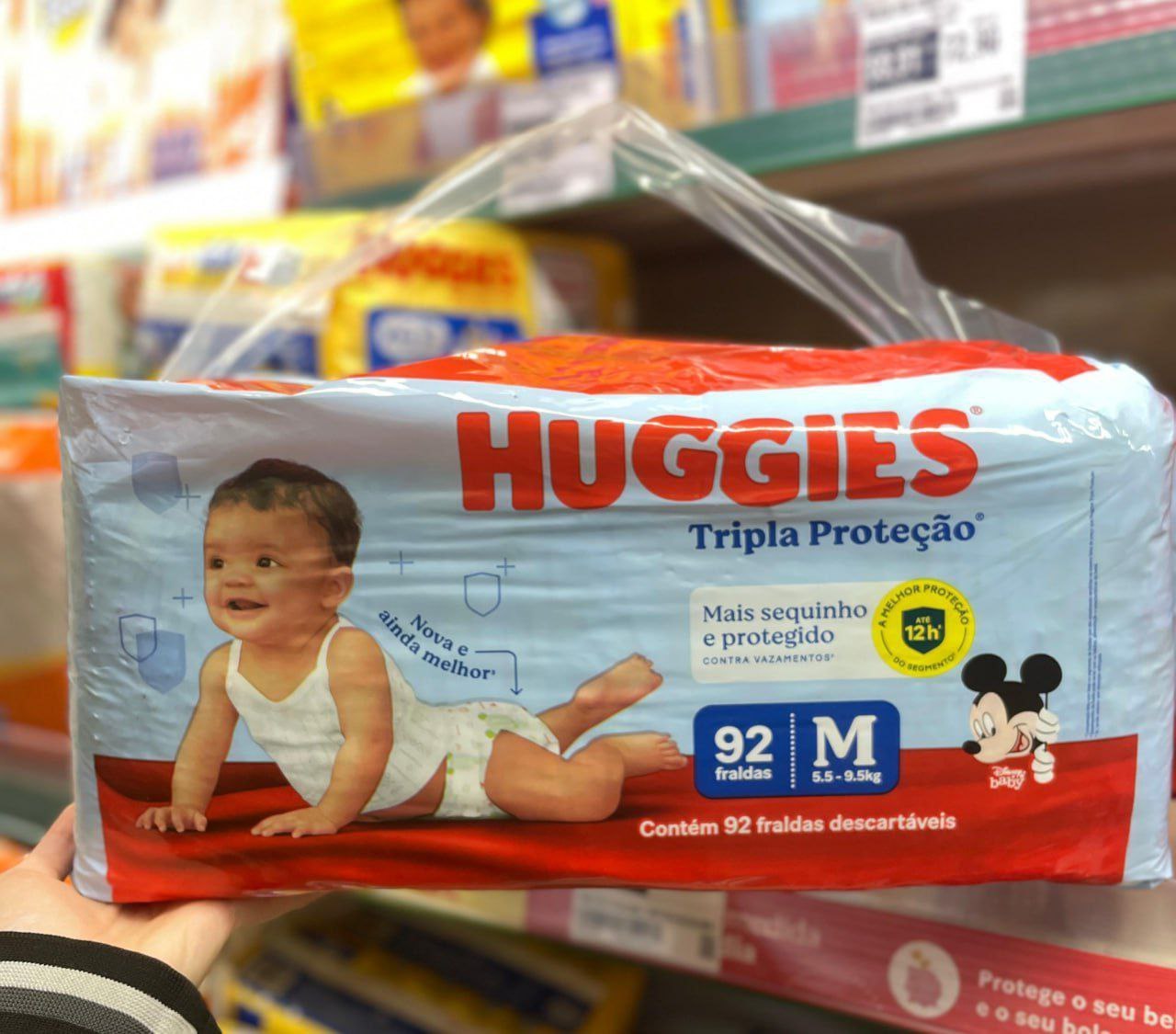 Huggies Fralda Tripla Proteção M 92 Un