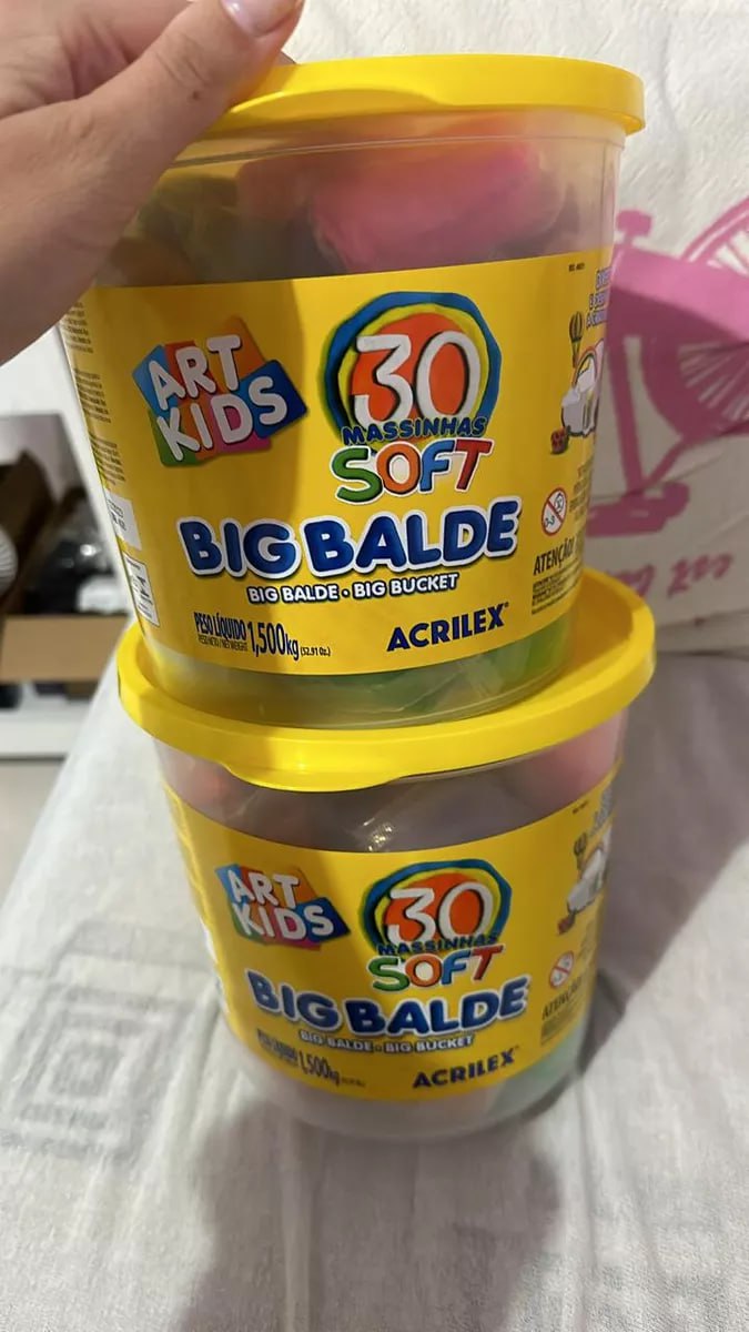 IMPERDIVEL‼️BALDÃO DE 1.5KG DE MASSINHA😱