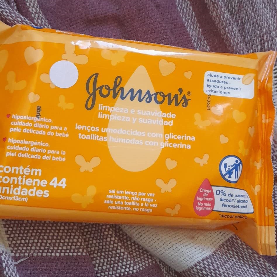 Johnson's Baby Lenços Umedecidos Limpeza e Suavidade 44un