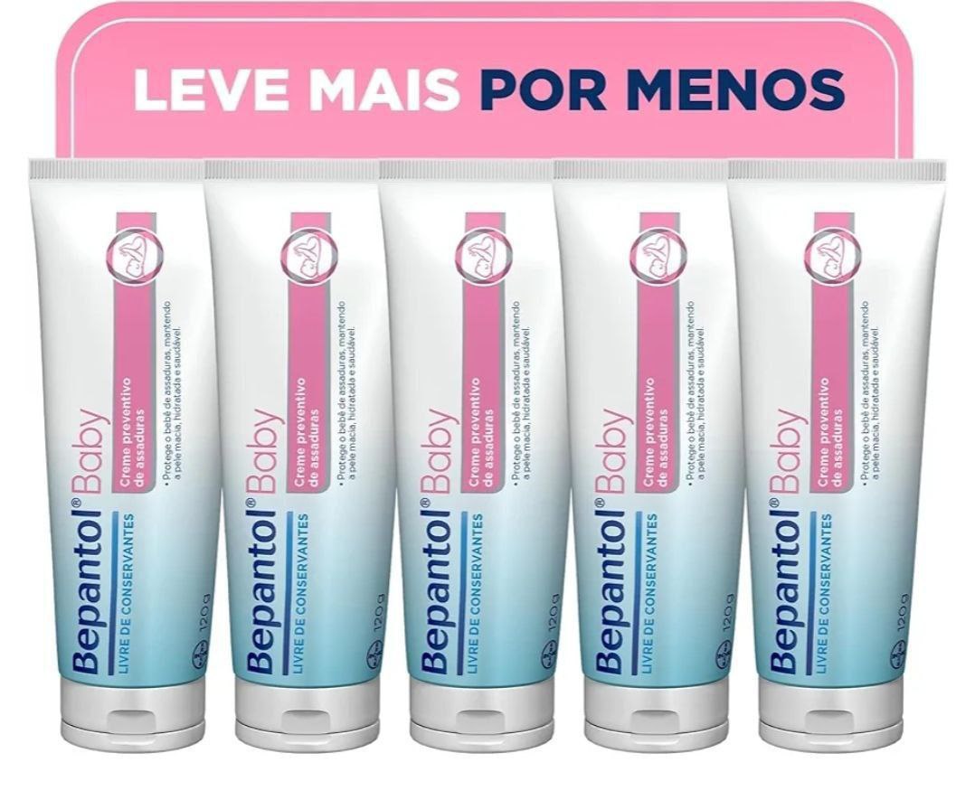 Kit Bepantol com 5 Pomada de Assadura 120g - Leve 5 pague 4