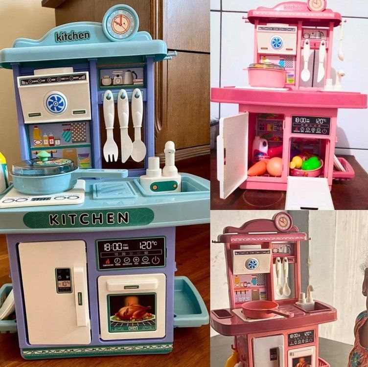 ♻️♻️ Kit Cozinha De Brinquedo Infantil Completa Solta Água E Som