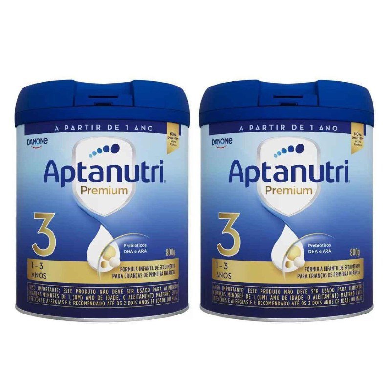 Kit Fórmula Infantil Aptanutri Original Premium+ 3 - 800g 2 Unidades