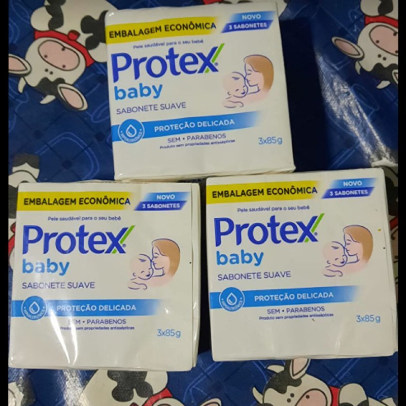 Kit Sabonetes em Barra Protex Baby Delicate Care 85g com 3 Unidades