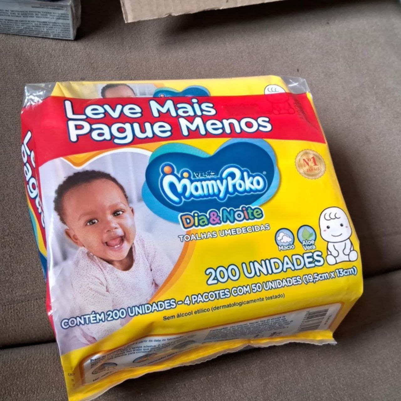 Lenço Umedecido Mamypoko Dia&Noite 200 unidades