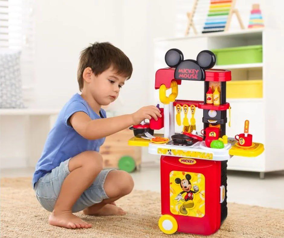 Maleta de Viagem Mickey Cozinha Playset 3 Em 1 Multikids - BR1300