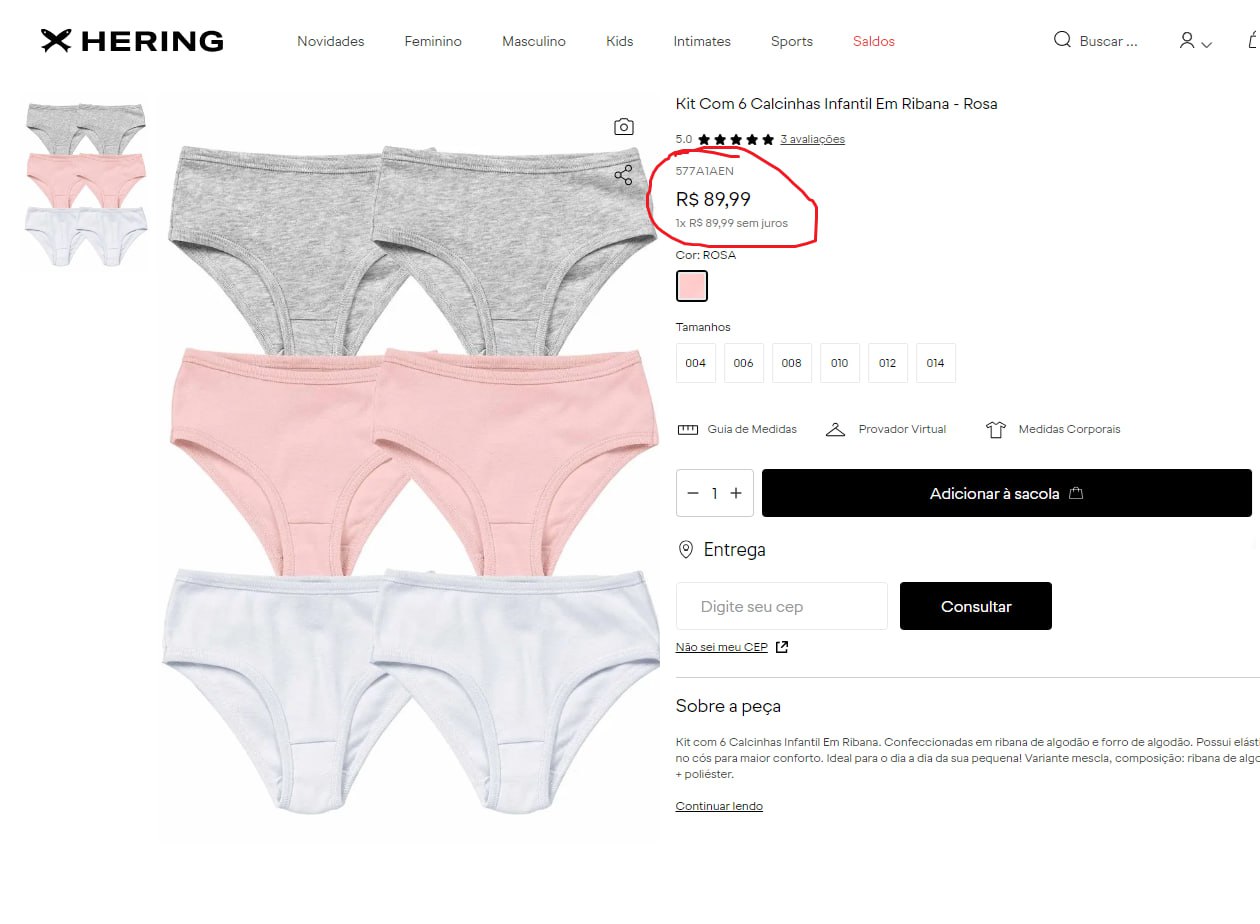 Olha o Preço no site da propria Hering 😱😱