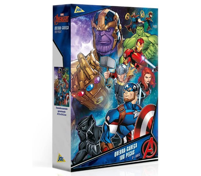 Os Vingadores - Quebra-cabeça - 100 peças