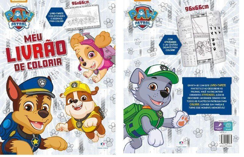 Patrulha Canina - Meu livrão de colorir 96x66cl
