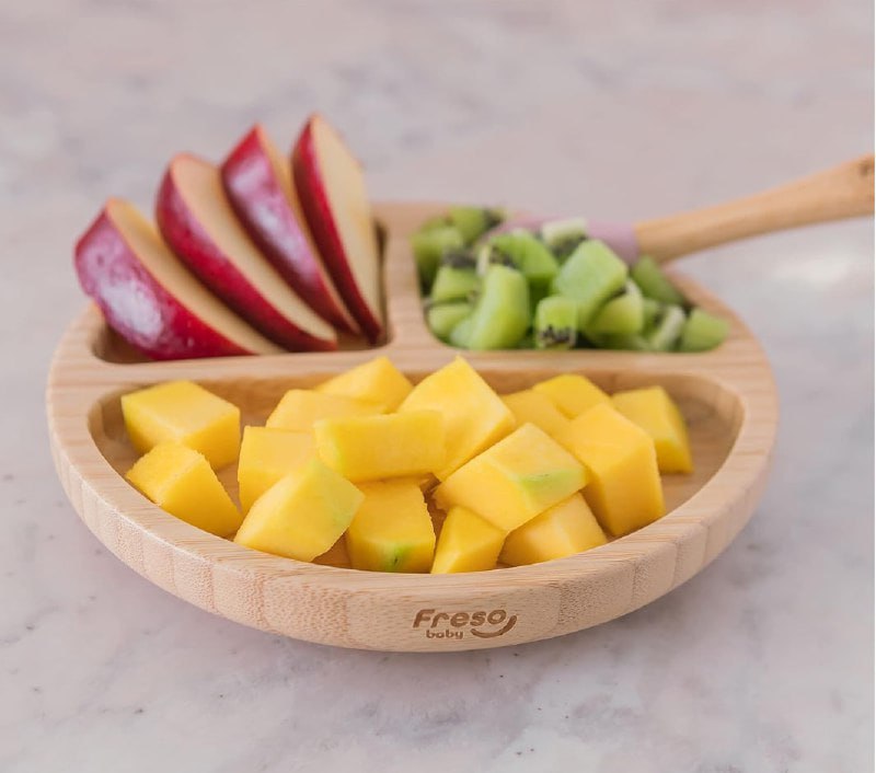 Prato alimentação Blw Bambu Orgânico Freso Baby