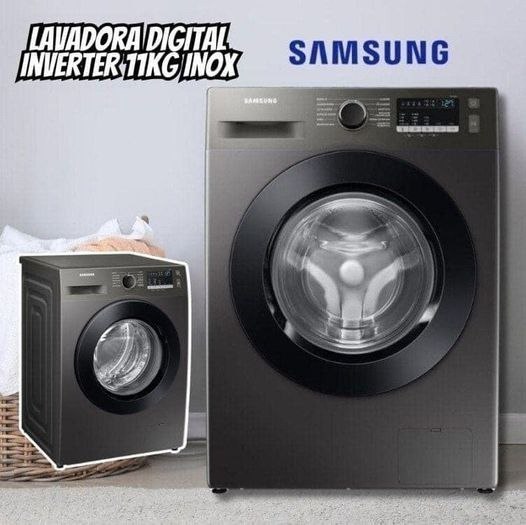 PREÇÃOOO🏃🏻 DESCONTAÇO TOPP! Lavadora Samsung Digital INVERTER INOX 11kg 🔝😱