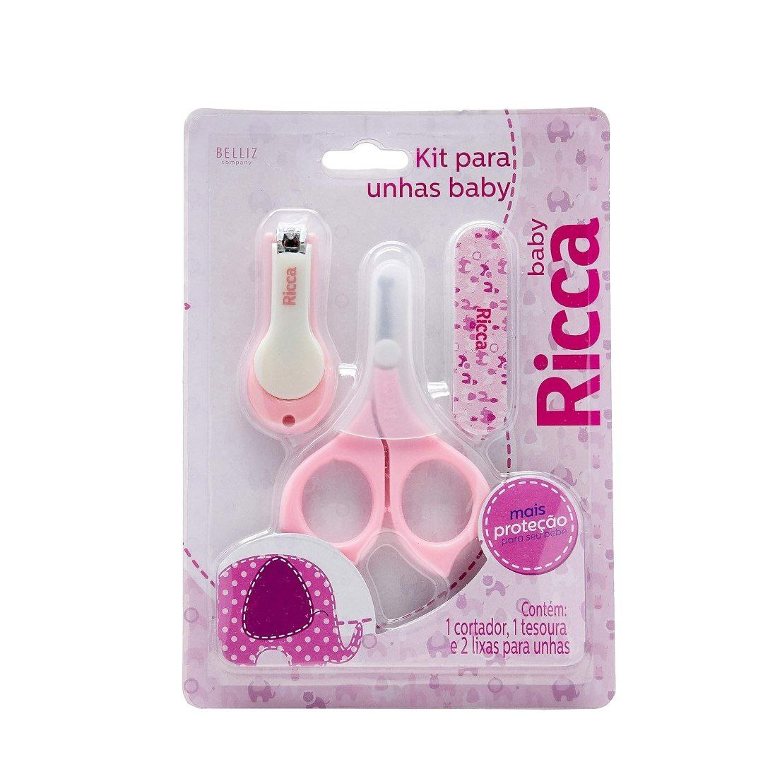 Ricca Kit Manicure Baby Colors Rosa