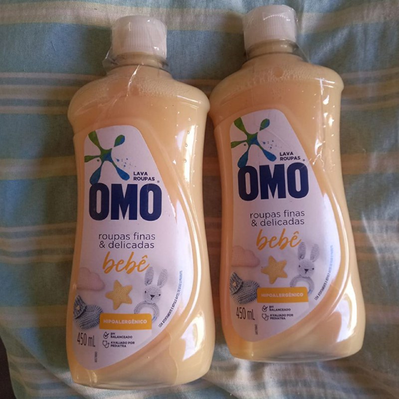 Sabão Líquido Bebê Omo Roupas Finas e Delicadas, 450 Ml