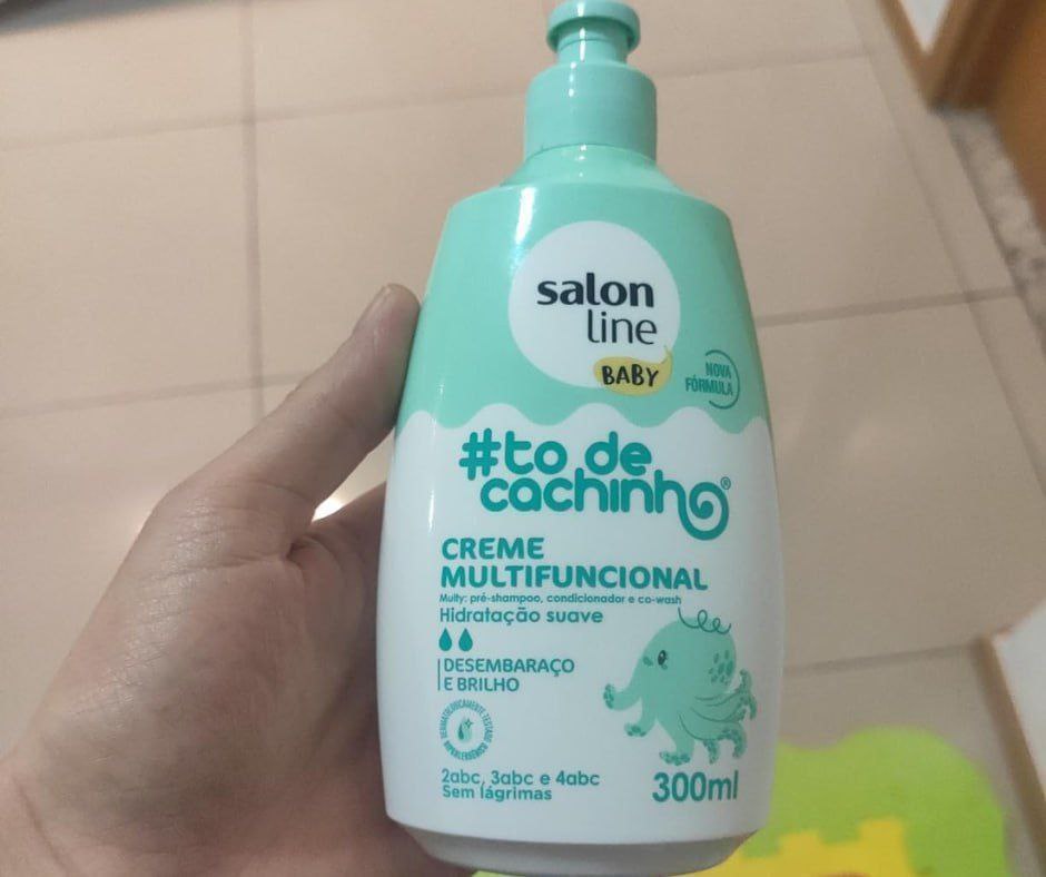 Salon Line, Creme Multifuncional, ToDeCachinho, Baby, Vegano - Cabelos Ondulados, Cacheados e Crespos, 300 ml