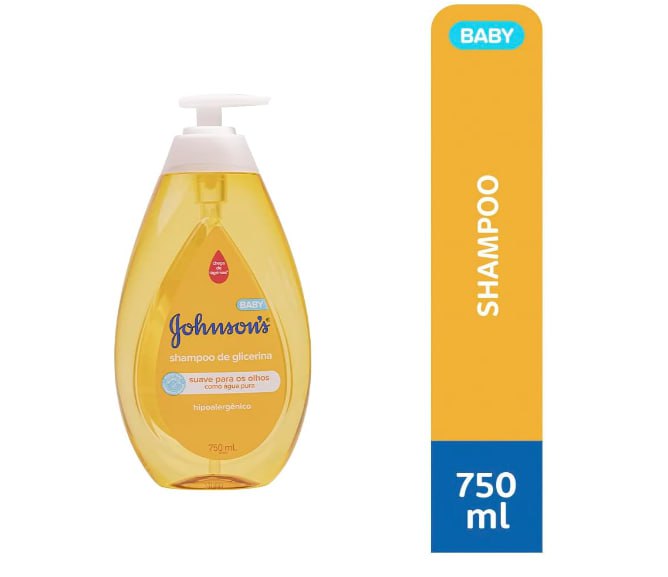 Shampoo De Glicerina Hipoalergênico Johnson's Baby 750ml (Grandão)
