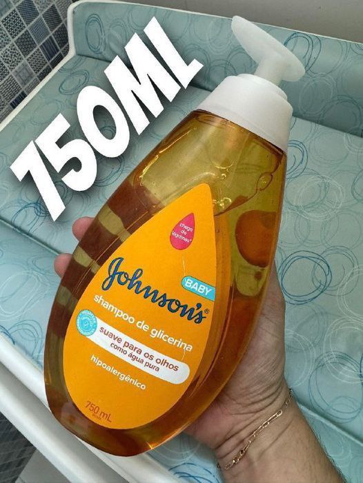 Shampoo De Glicerina Hipoalergênico Johnson's Baby 750ml (Grandão)
