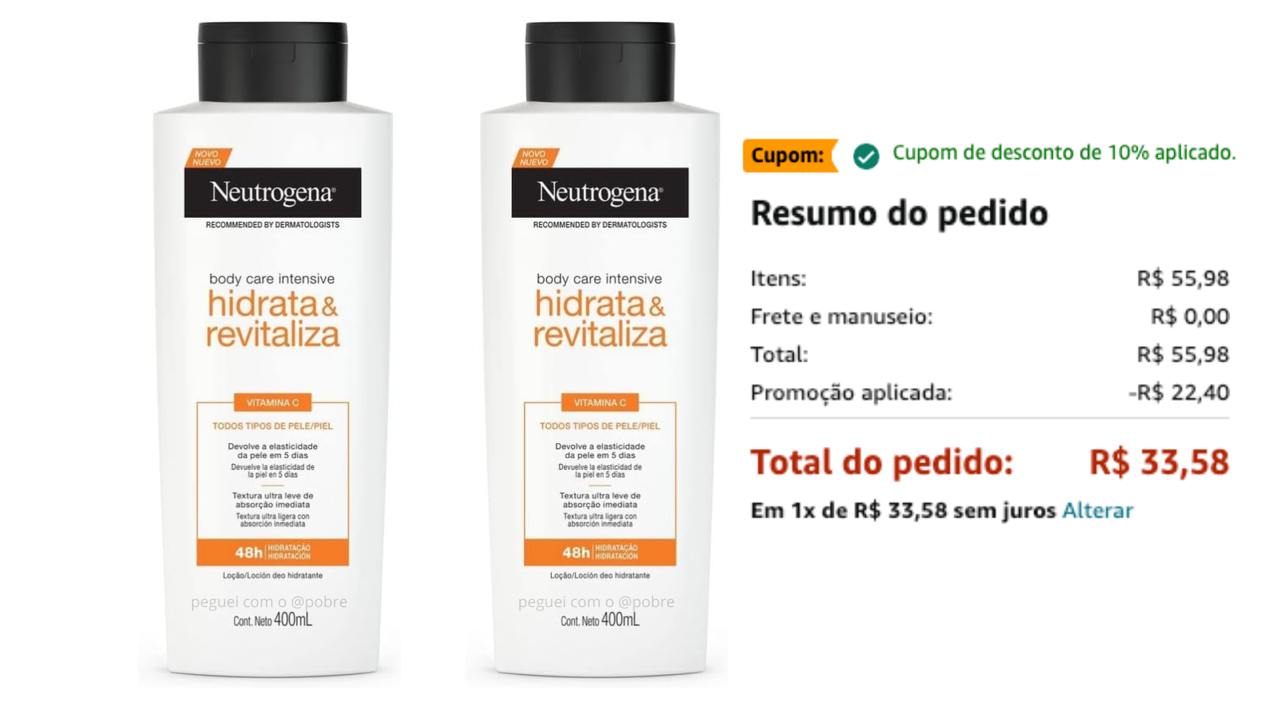 Tem que marcar o  CUPOM e  comprar 2  pra liberar  o desconto  na tela  de pagamento