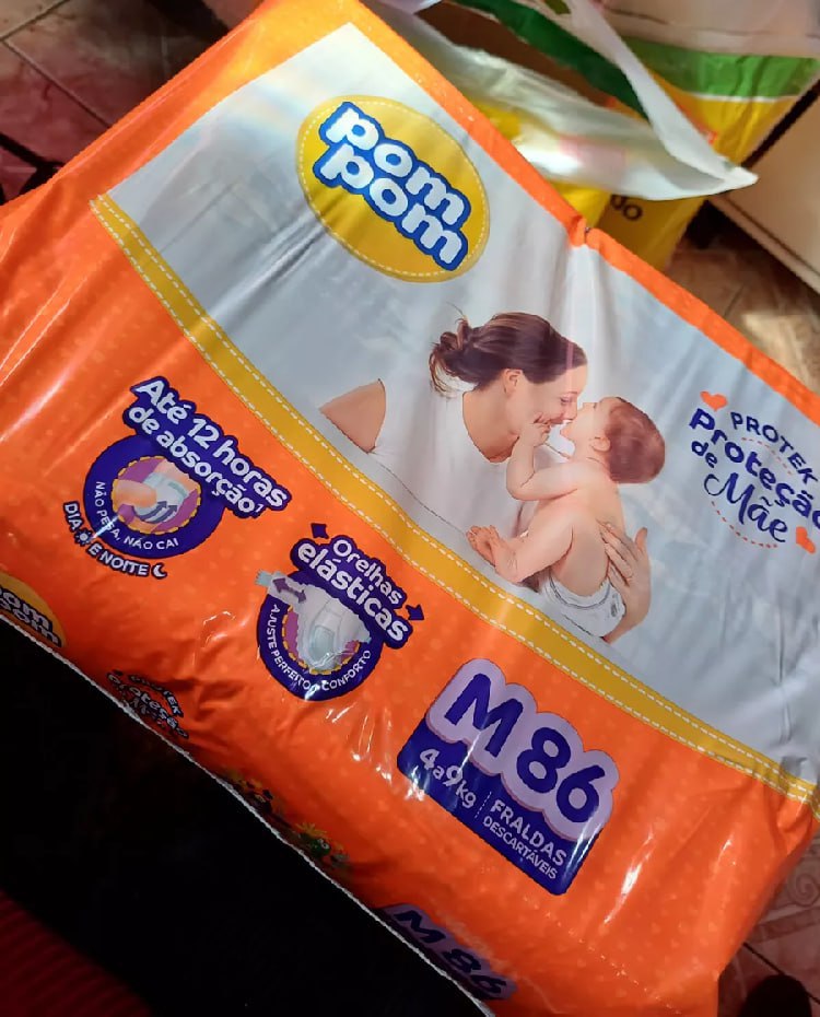 👉🏻 3 Pacotes Pom Pom Proteção de Mãe Derma Protek M 86 Unidades