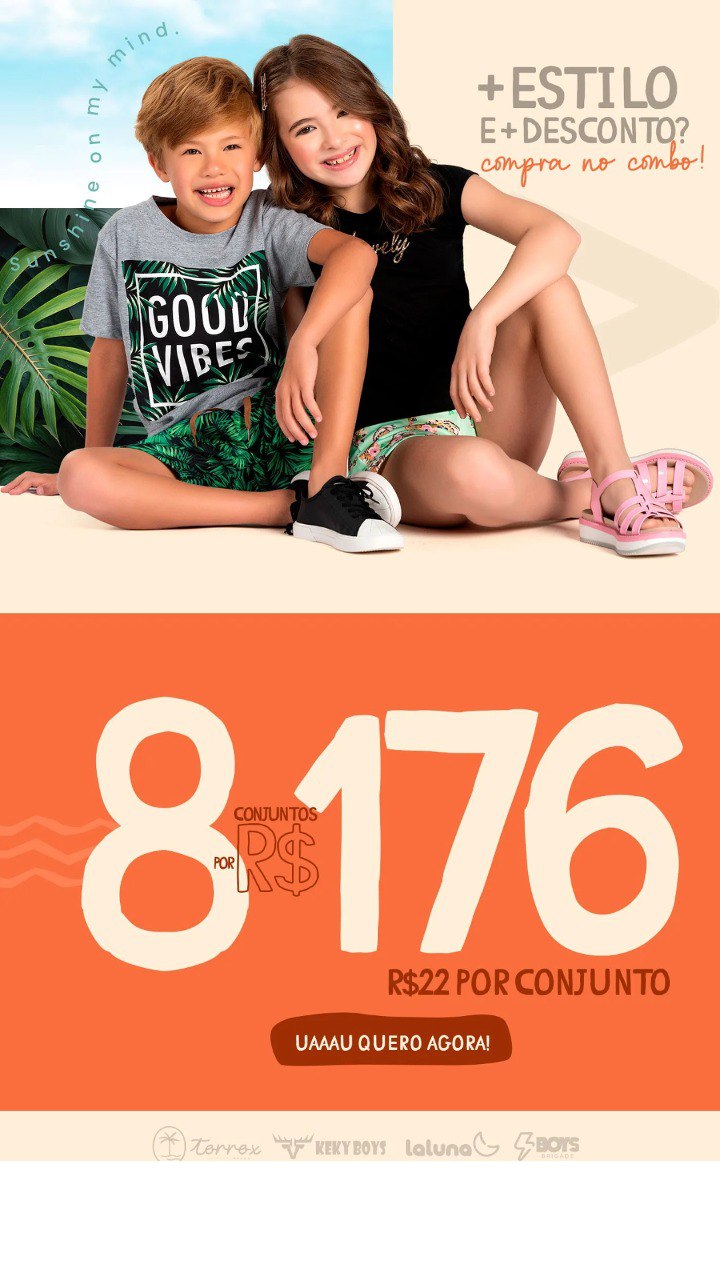 4 por R$89 | 5 por R$110 | 8 por R$176