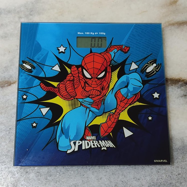 👉 Balança Digital Infantil Homem Aranha Marvel Multilaser
