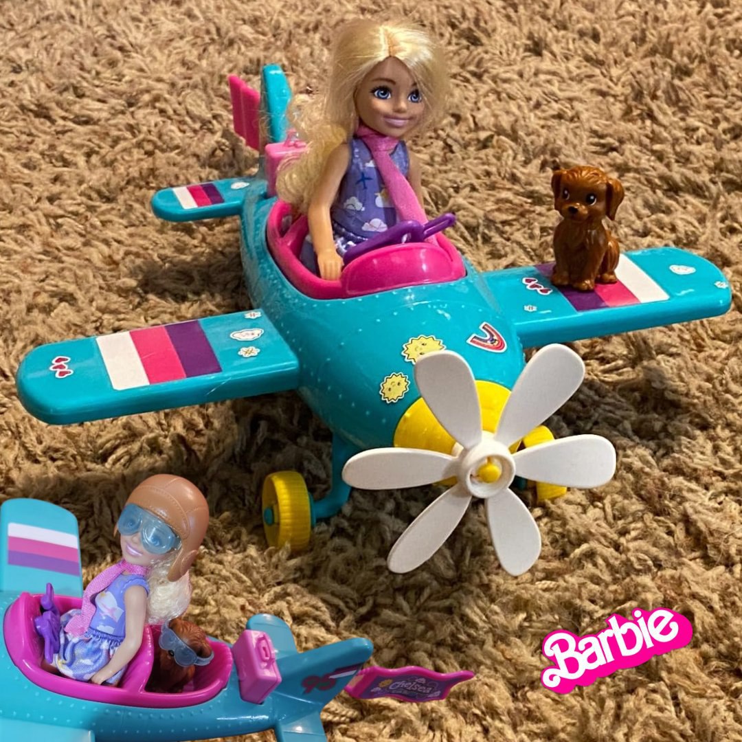 👉🏻 Boneca Barbie Chelsea Conjunto Avião com Acessórios Mattel