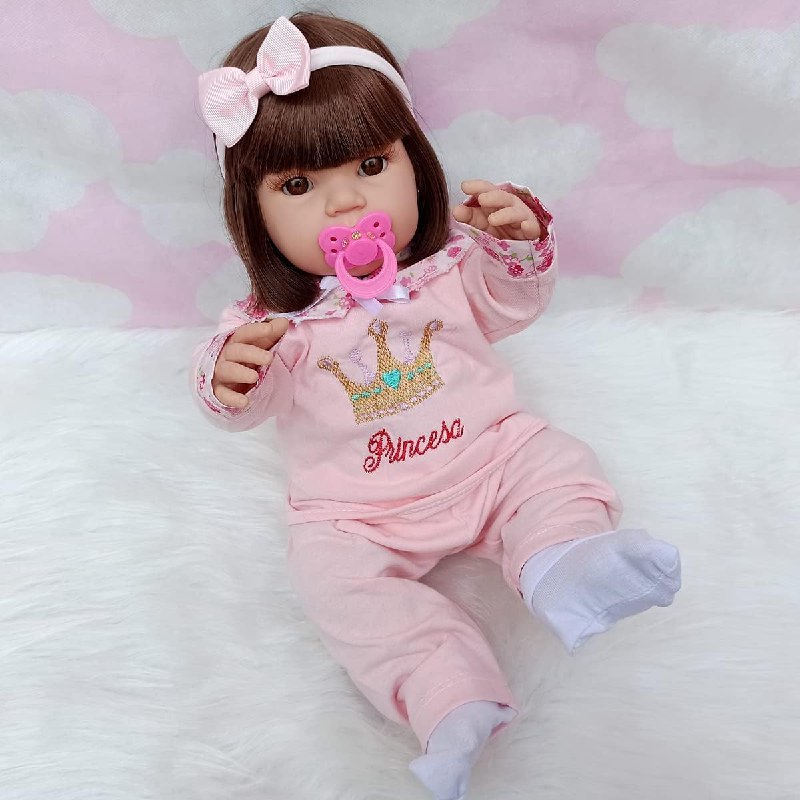 Boneca Bebê Baby Real Reborn Realista Bolsa + 28 Itens