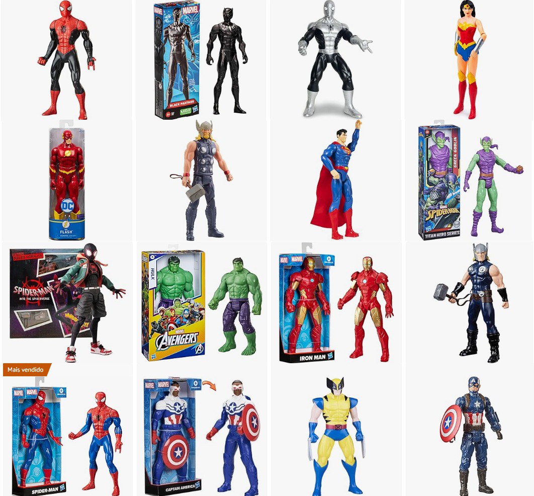 Bonecos Vingadores Marvel