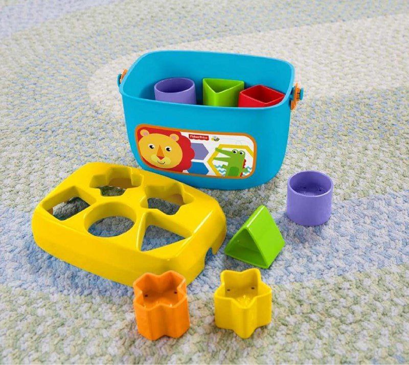 Brinquedo Para Bebês Balde Primeiros Blocos Fisher-price