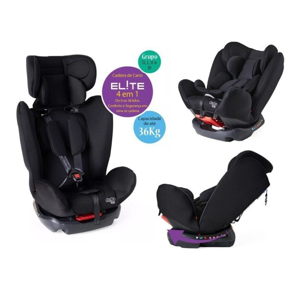 Cadeira Infantil Para Carro Elite 0 A 36kg Preto - Maxi Baby