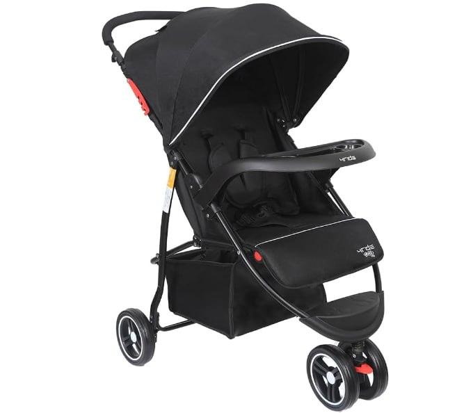 Carrinho de Bebê 4RIDE Maxi Baby Até 15kg Preto