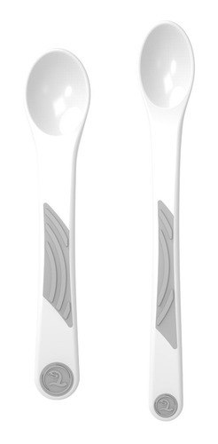 Colher Soft Alim 2 unidades 4+m Twistshake - Branco