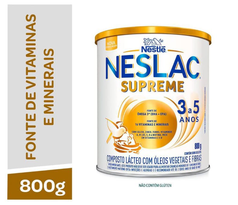 Composto Lácteo Neslac Supreme 800G