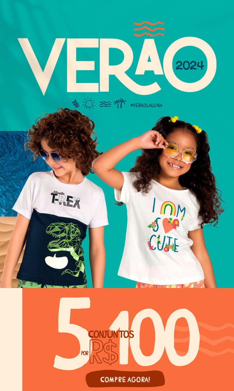 Conjuntos de Verão Infantil | 5 conjuntos por R$100