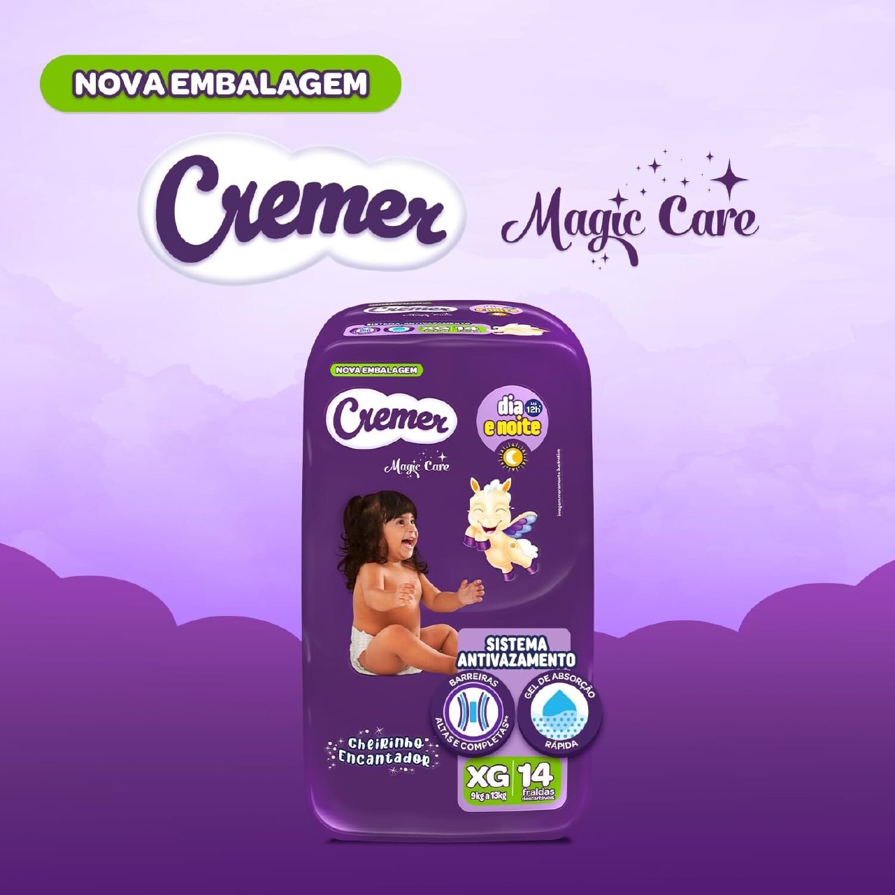 Cremer Fralda Jumbinho XG com 14 Unidades