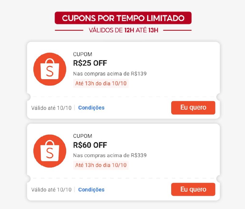🥳🎉CUPONS RENOVADOS SHOPEE 10.10📆