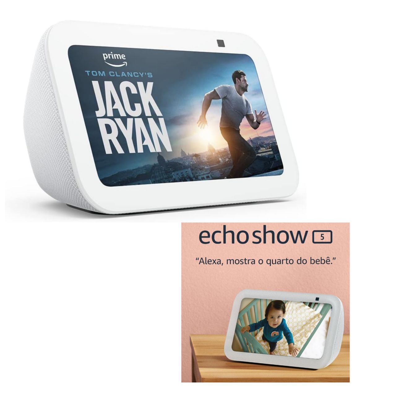 Echo Show 5 (3ª geração - 2023) | Smart display com Alexa, graves 2x mais potentes e som mais nítido