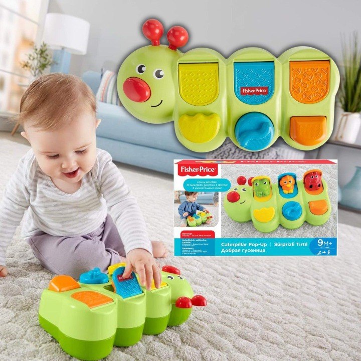 Fisher Price Lagarta De Atividades Multicolorido Gcm80 Mattel