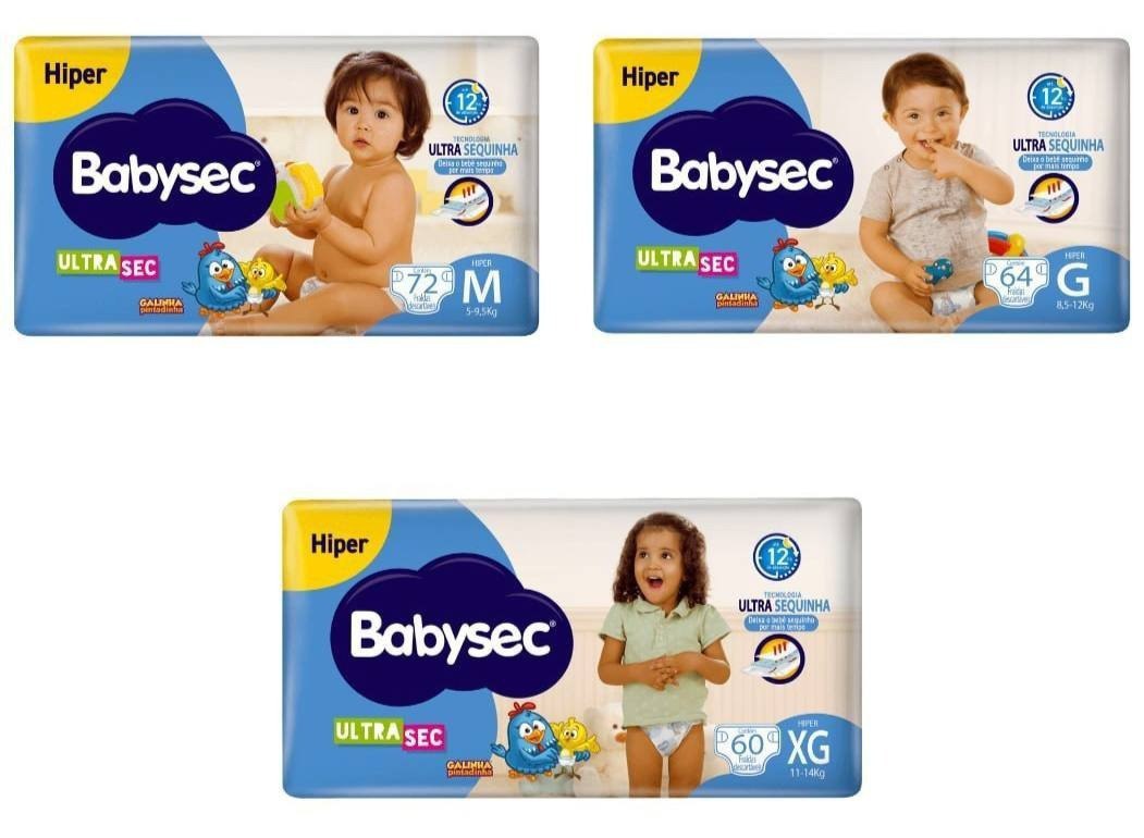 Fralda Babysec UltraSec Galinha Pintadinha