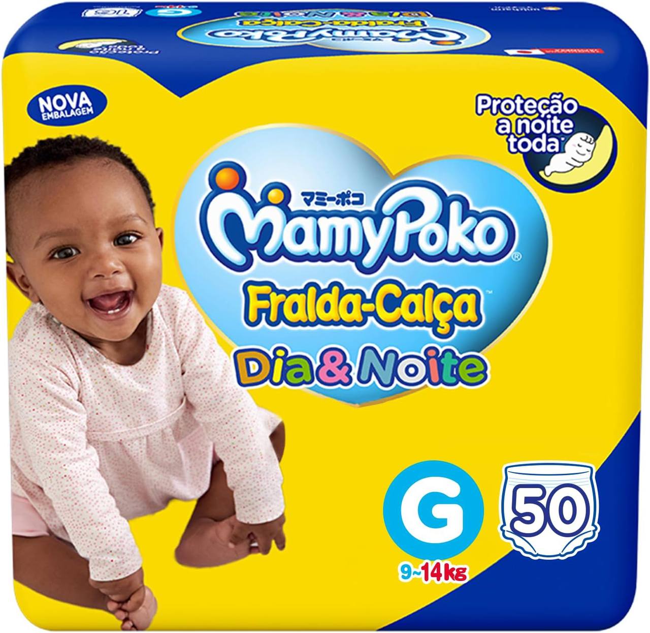 Fralda-Calça MamyPoko Dia&Noite G 50 Unidades