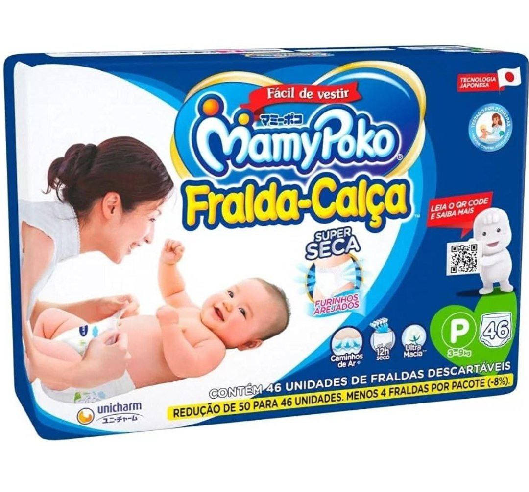 Fralda-Calça MamyPoko Premium Seca P com 46 Unidades