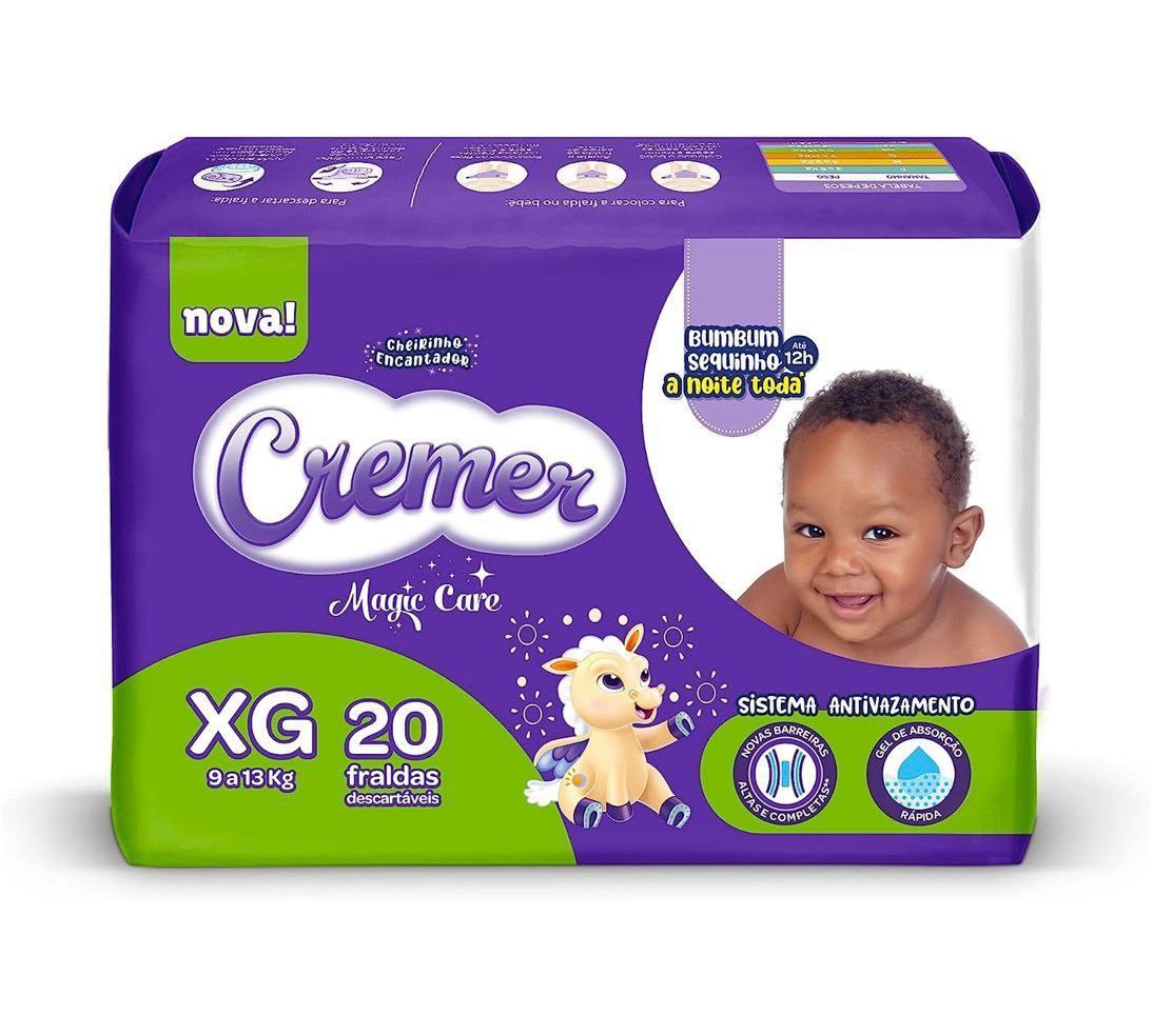 Fralda Cremer Mega XG 20 Unidades