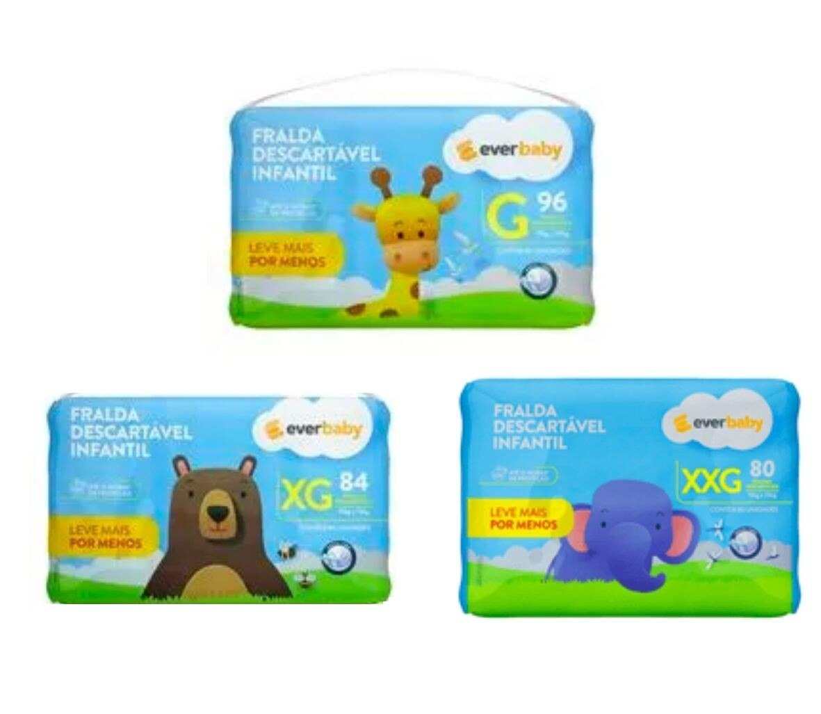 Fralda Descartável Infantil Ever Baby