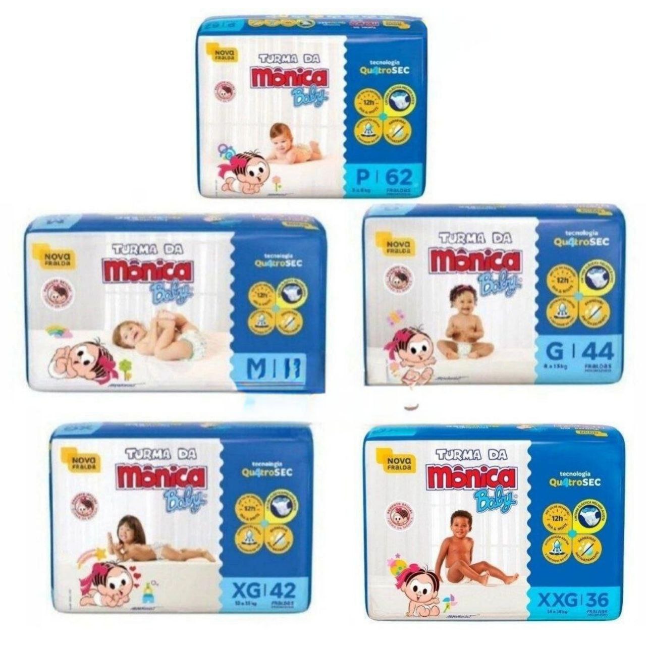 Fralda Descartável Turma da Mônica Baby
