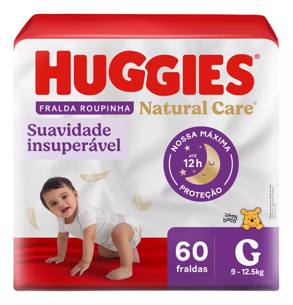 Fralda Huggies Natural Care Roupinha G 60 unidades